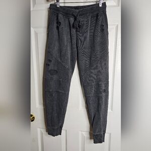Women's Generation Love Distressed Sweatpants Size Small 100% Cotton